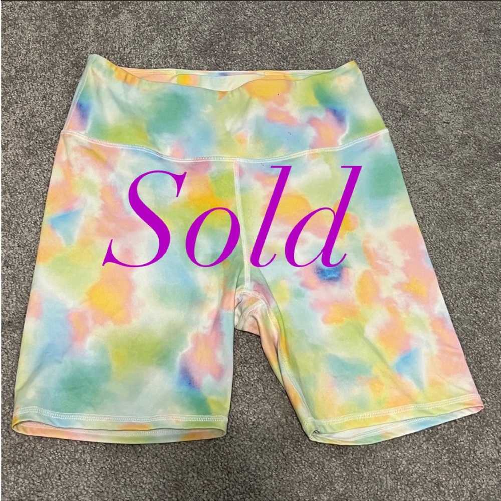 Tie Dye Yoga/Bike Shorts